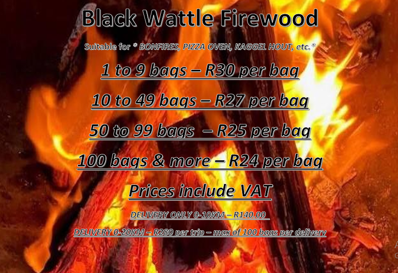 π₯ Black Wattle Firewood | Premium Wood for Fireplaces, Pizza Ovens & Bonfires - Randburg